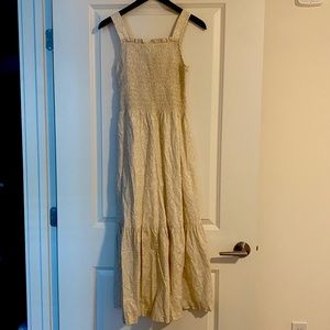 Smock maxi tank dress
